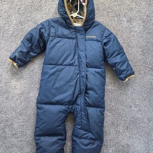 Columbia Blue Hooded Snowsuit